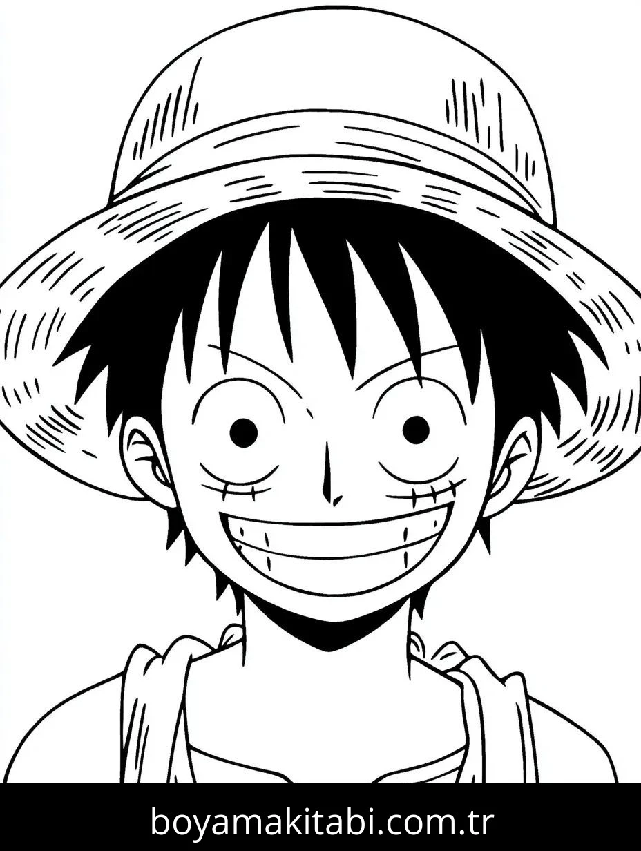 One Piece boyama sayfası #40 – kolay boyama, eğitici aktivite