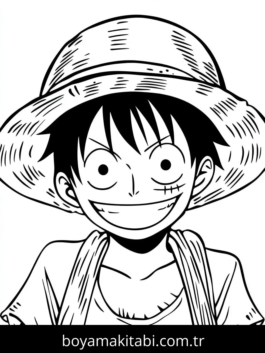 One Piece boyama sayfası #42 – yaratıcılığı geliştirir, keyifli zaman