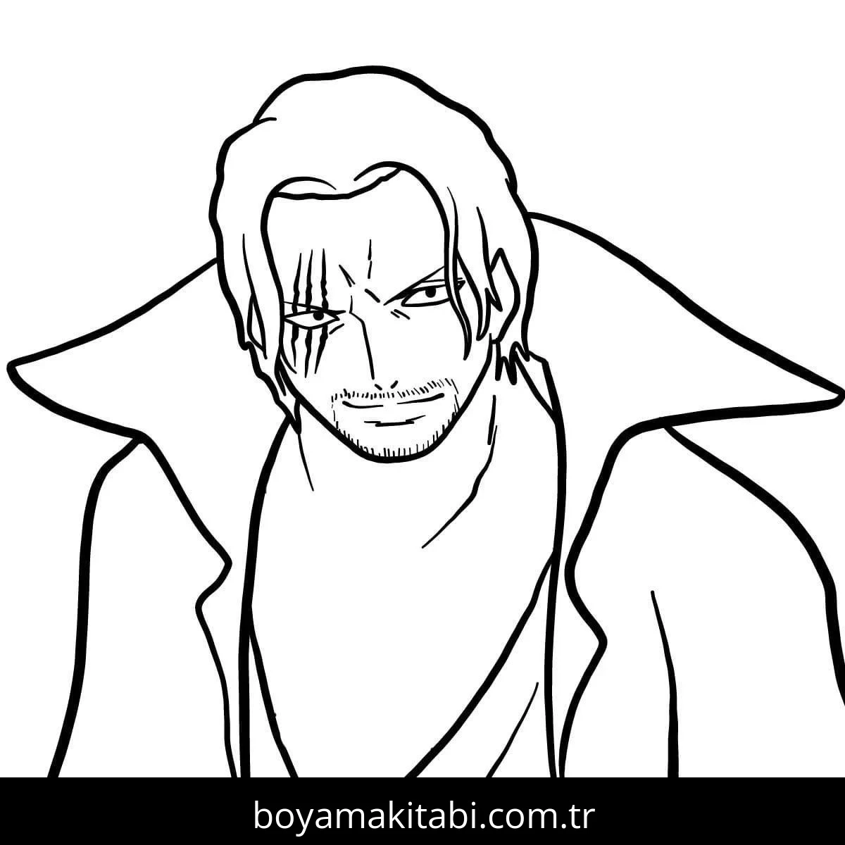 One Piece boyama sayfası #51 – çocuk aktivitesi, ilkokul öğrencileri için