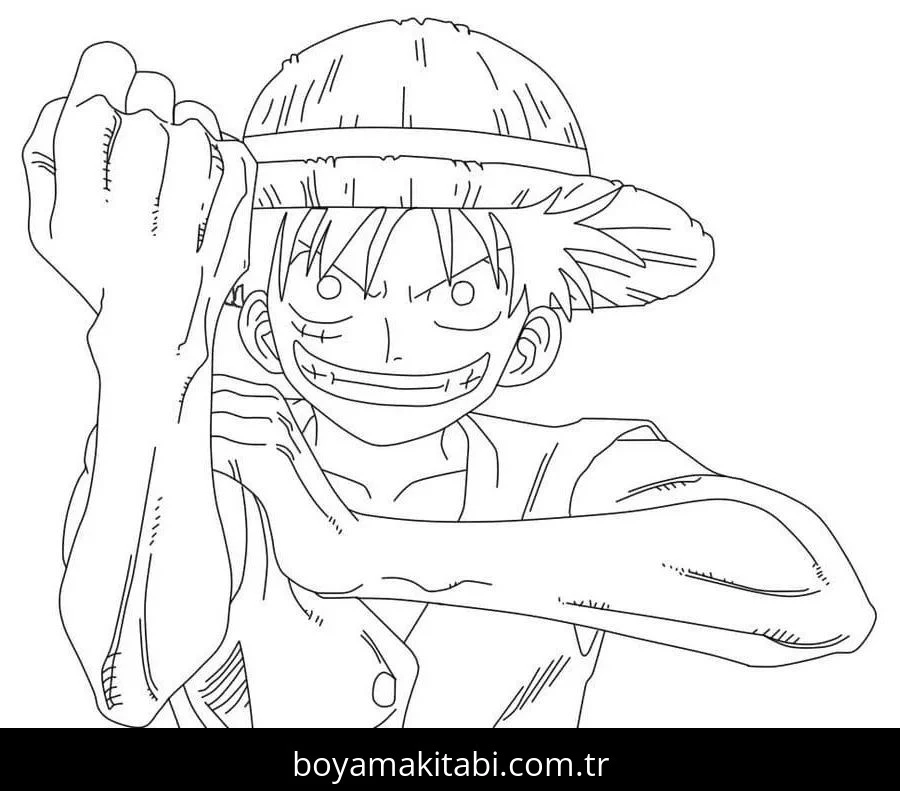 One Piece boyama sayfası #63 – dikkat ve odaklanma geliştirir, A4 baskıya uygun