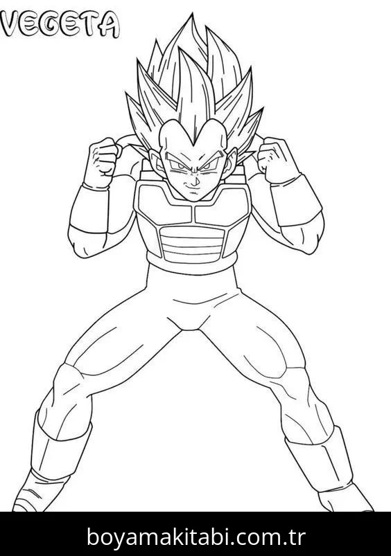 Saiyan boyama sayfası – ücretsiz yazdır, boyama etkinliği