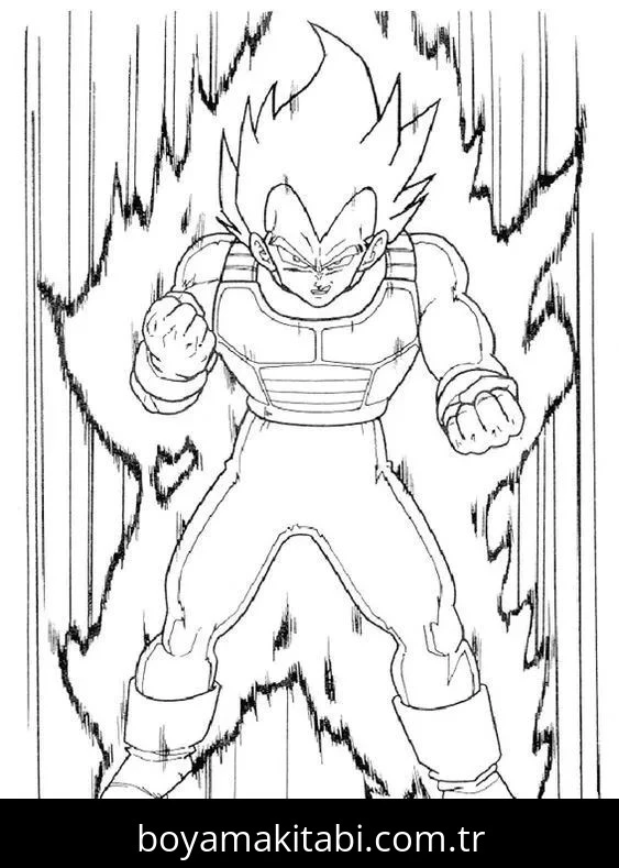 Saiyan boyama sayfası – yaratıcılığı geliştirir, keyifli zaman