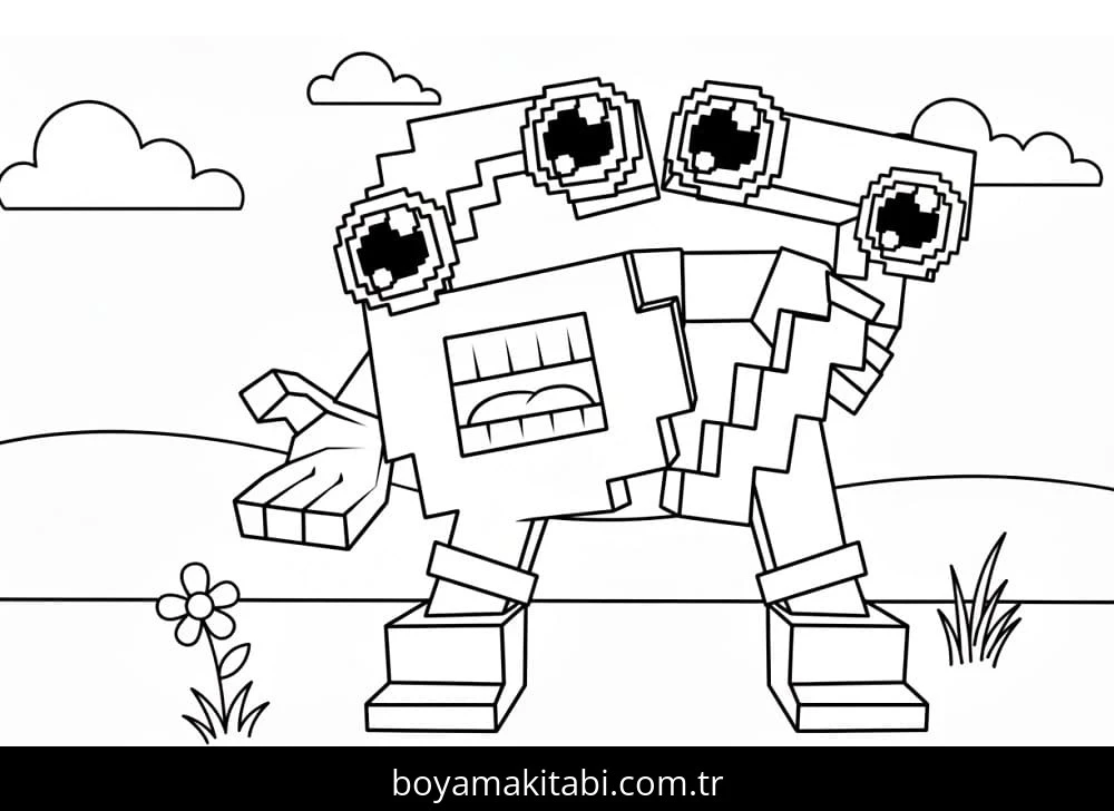 67 Brainrot boyama sayfası – keyifli zaman, renkli çizimler