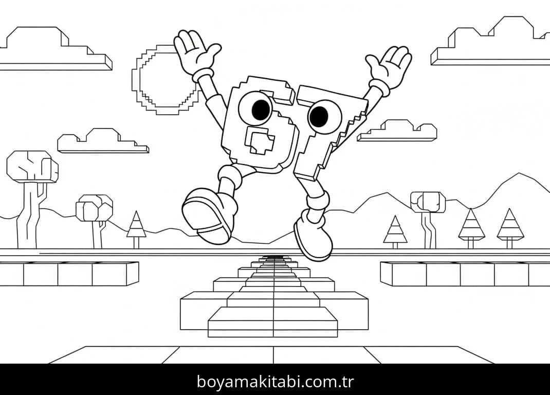 67 Brainrot boyama sayfası – boyama çalışması, yaratıcılığı geliştirir