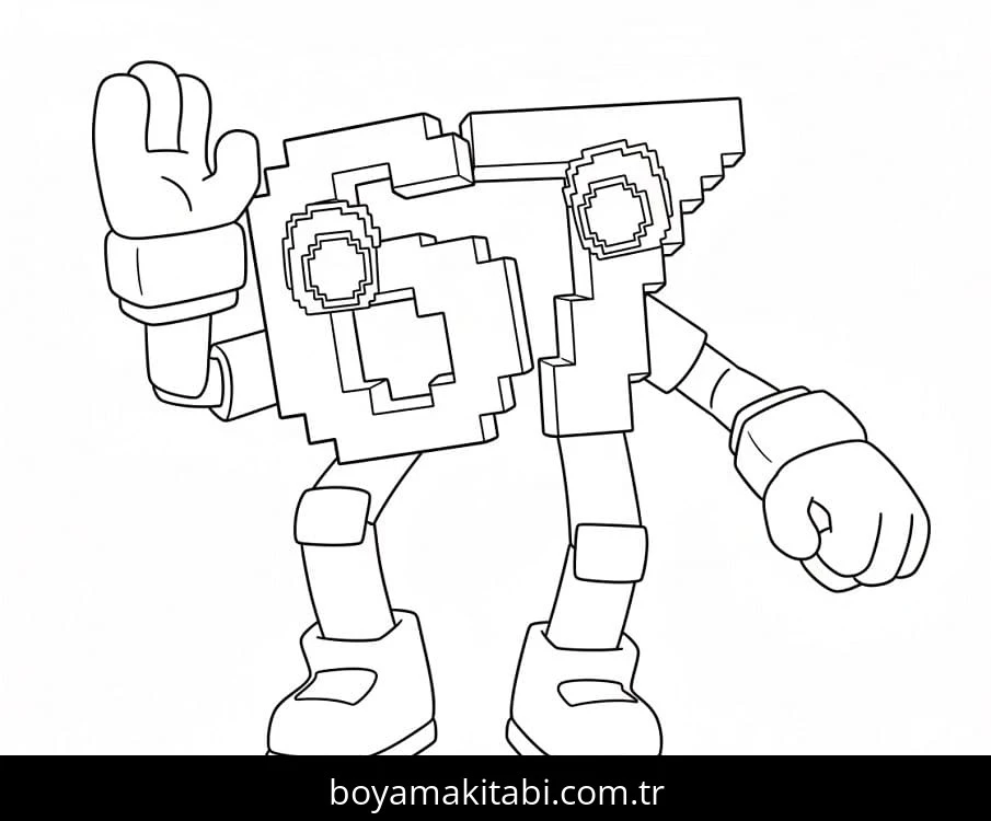 67 Brainrot boyama sayfası – eğlenceli etkinlik, el becerilerini geliştirir