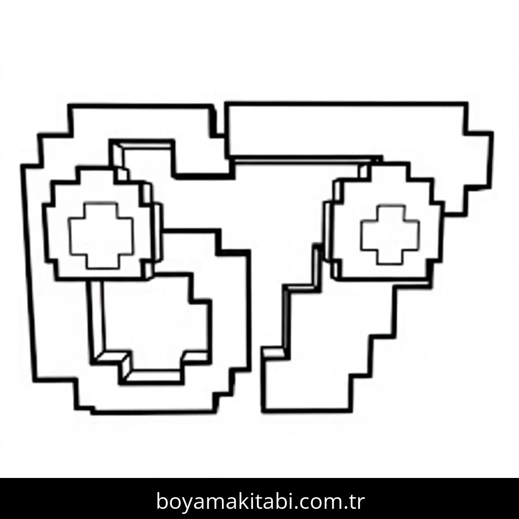 67 Brainrot boyama sayfası – boyama etkinliği, çocuk aktivitesi