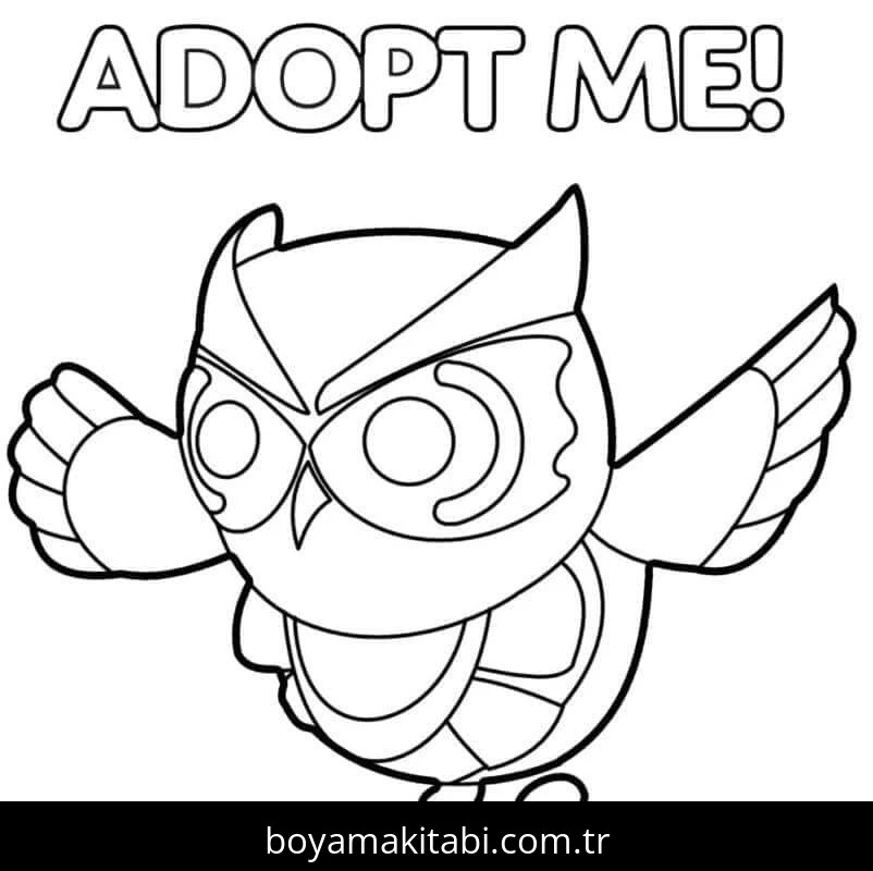 Adopt Me boyama sayfası – boyama çalışması, yaratıcılığı geliştirir