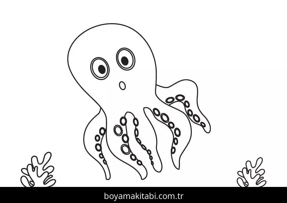 Ahtapot boyama sayfası #67 – ücretsiz yazdır, boyama etkinliği