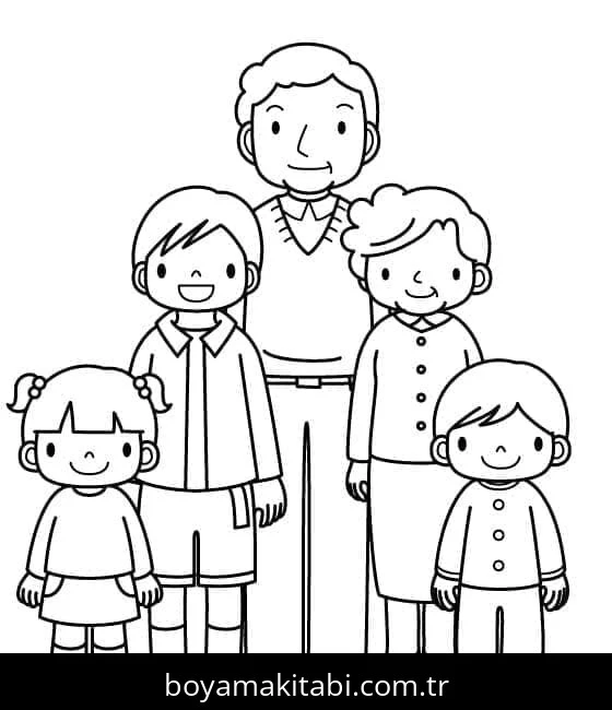 Aile boyama sayfası #35 – doğum günü partisi aktivitesi, ekran süresine alternatif