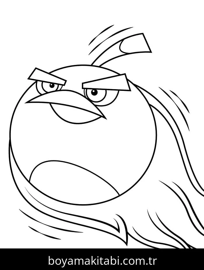 Angry Birds boyama sayfası – yaratıcılığı geliştirir, keyifli zaman
