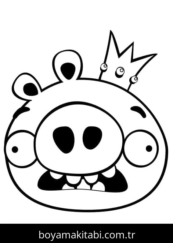 Angry Birds boyama sayfası – okul öncesi, evde etkinlik