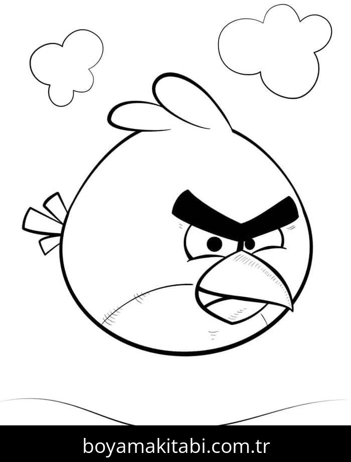 Angry Birds boyama sayfası – eğitici aktivite, yaratıcılık
