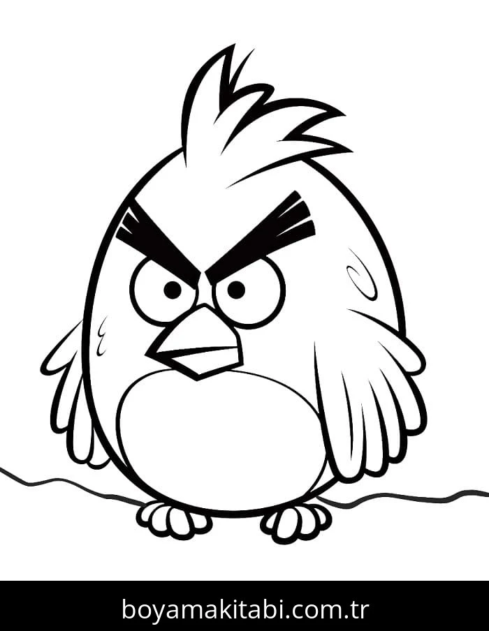 Angry Birds boyama sayfası – eğitici aktivite, yaratıcılık