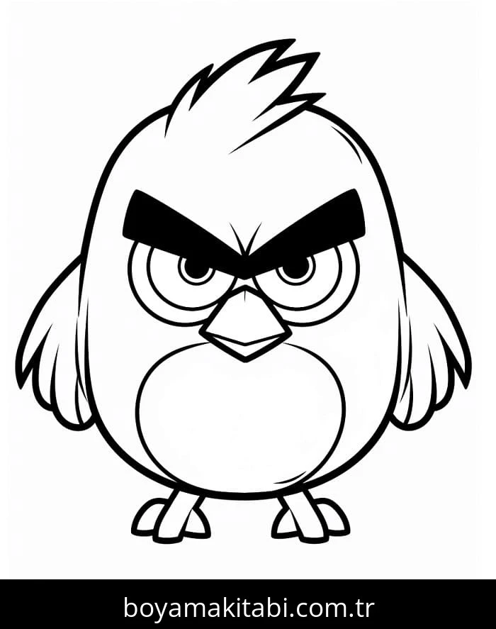 Angry Birds boyama sayfası – evde etkinlik, ücretsiz yazdır