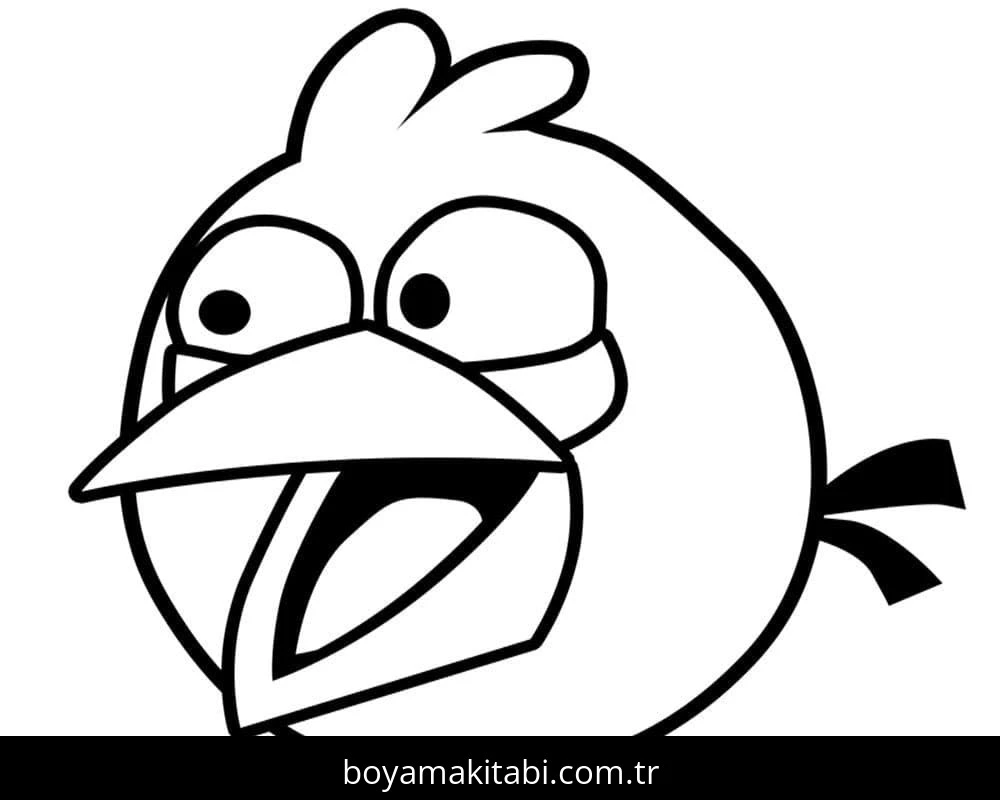 Angry Birds boyama sayfası – kolay boyama, eğitici aktivite