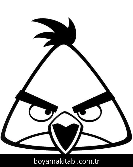 Angry Birds boyama sayfası – eğlenceli etkinlik, el becerilerini geliştirir