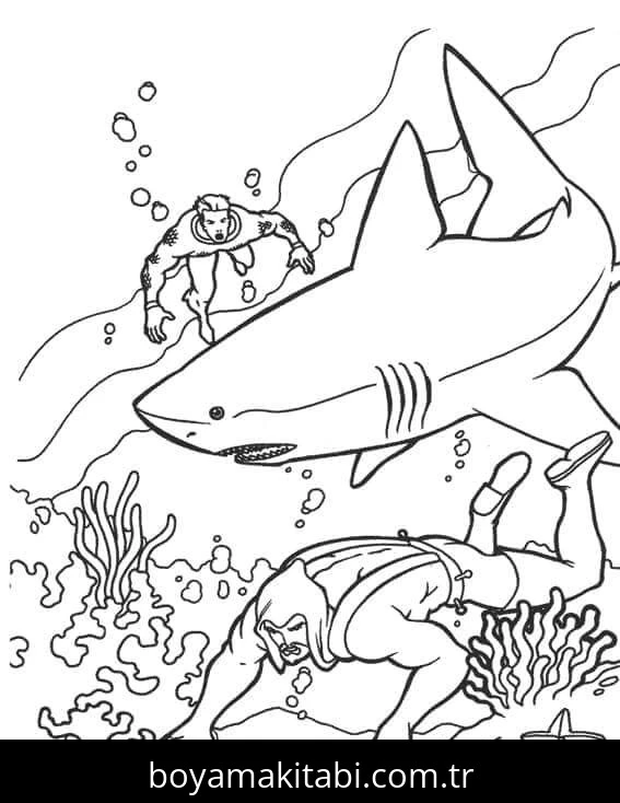 Aquaman boyama sayfası – evde etkinlik, ücretsiz yazdır