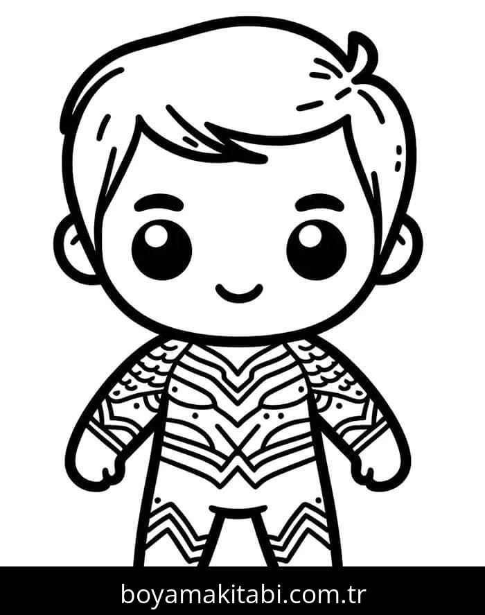 Aquaman boyama sayfası – yaratıcılık, eğlenceli etkinlik