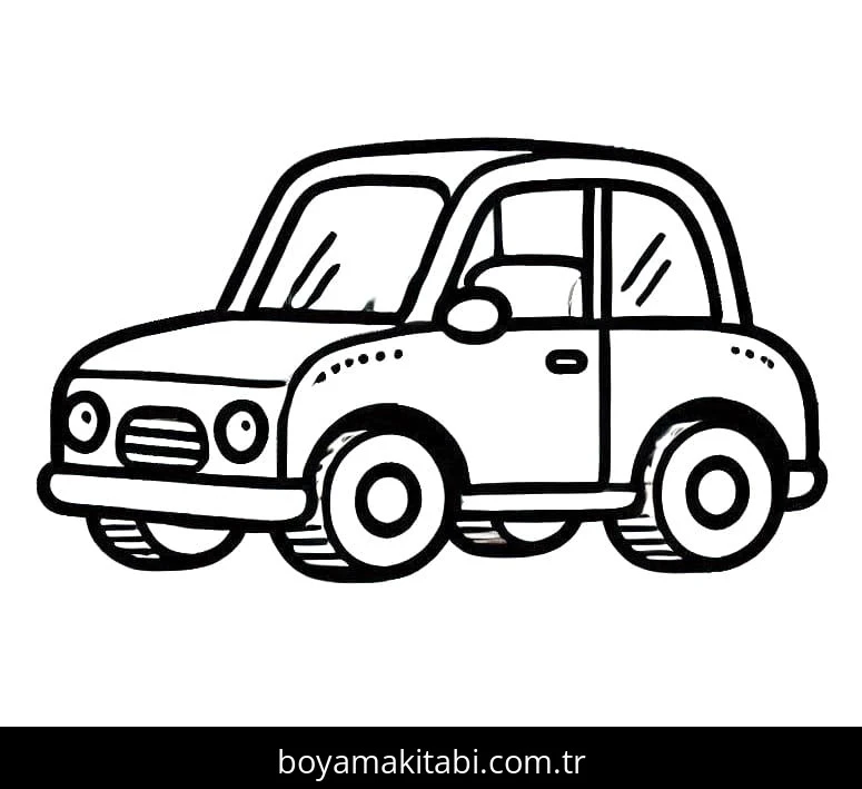Araba boyama sayfası – evde etkinlik, ücretsiz yazdır
