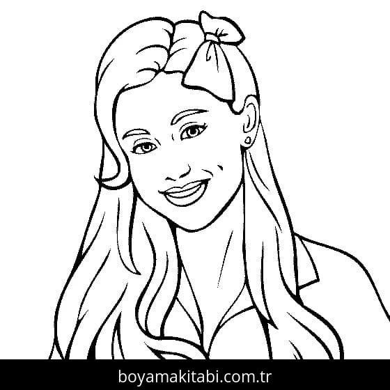 Ariana Grande boyama sayfası #25 – boyama etkinliği, çocuk aktivitesi