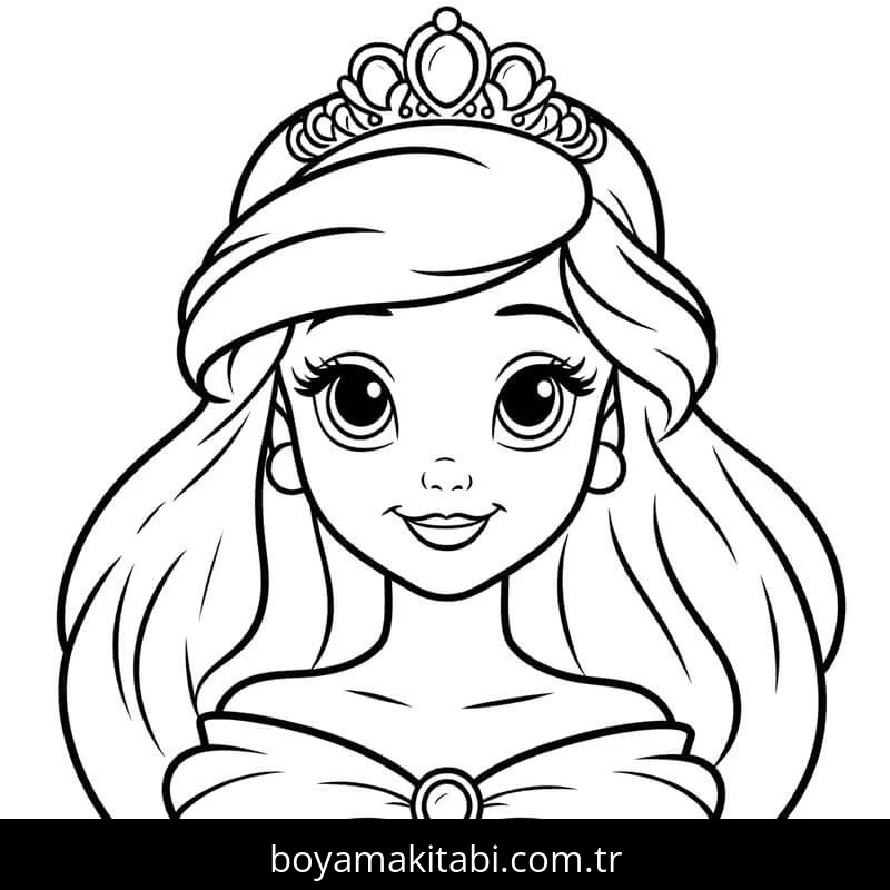 Ariel boyama sayfası – keyifli zaman, renkli çizimler