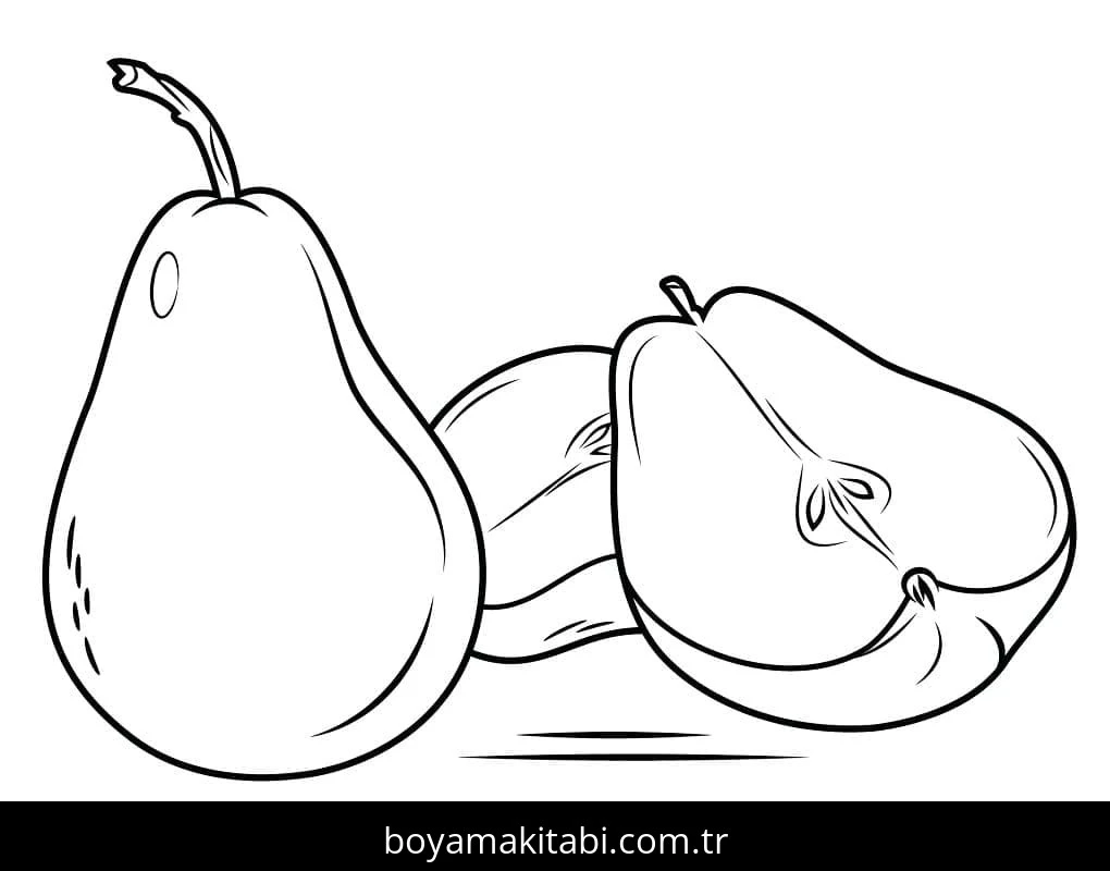 Armut boyama sayfası – okul öncesi, evde etkinlik