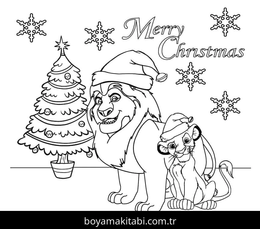 Aslan Kral boyama sayfası – çocuk aktivitesi, PDF indir