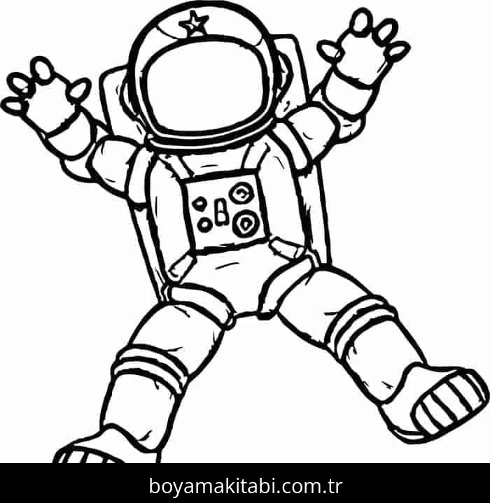 Astronotlar boyama sayfası – yaratıcılık, eğlenceli etkinlik