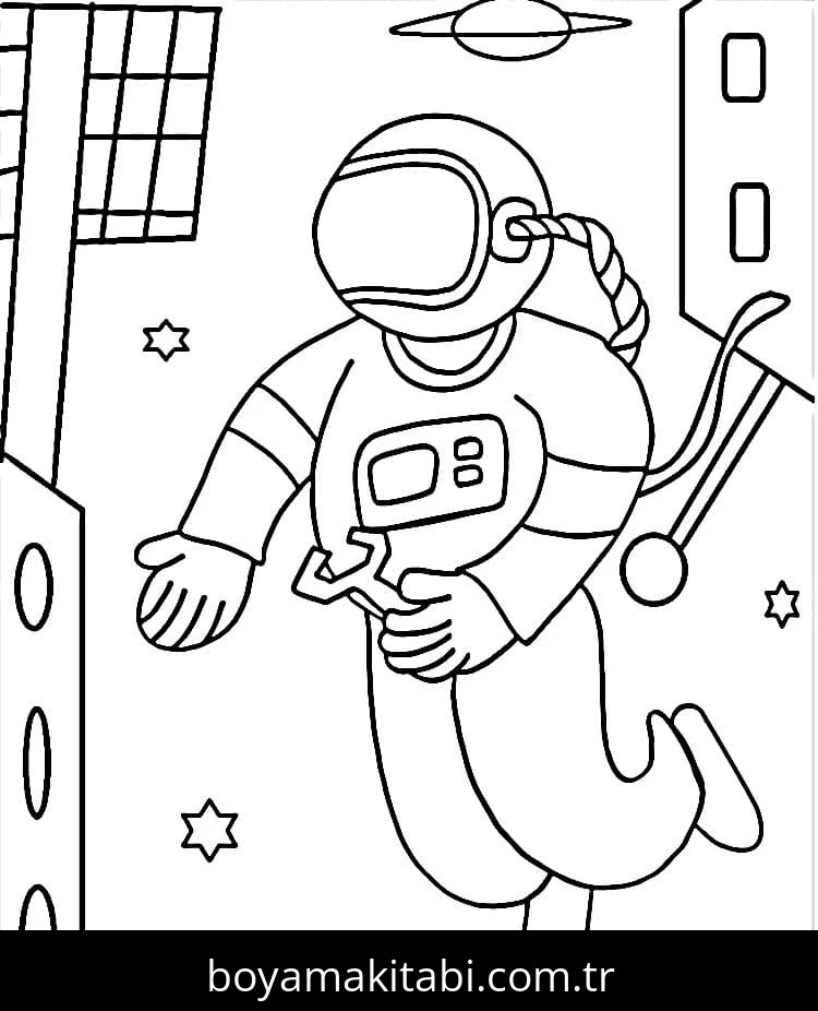 Astronotlar Boyama
