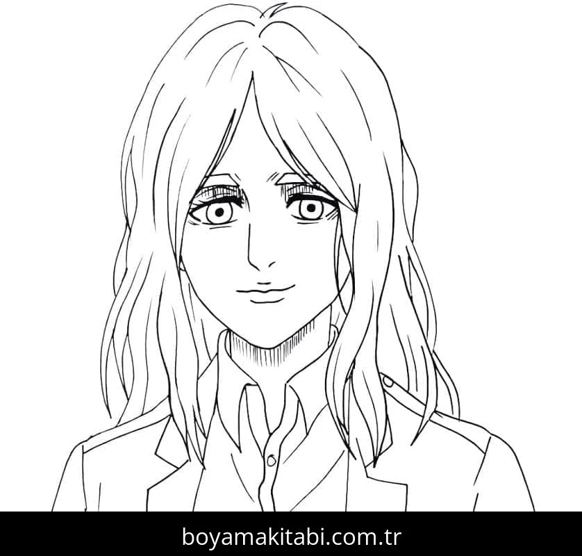 Attack on Titan boyama sayfası #35 – mürekkep tasarrufu sağlar, PDF indir