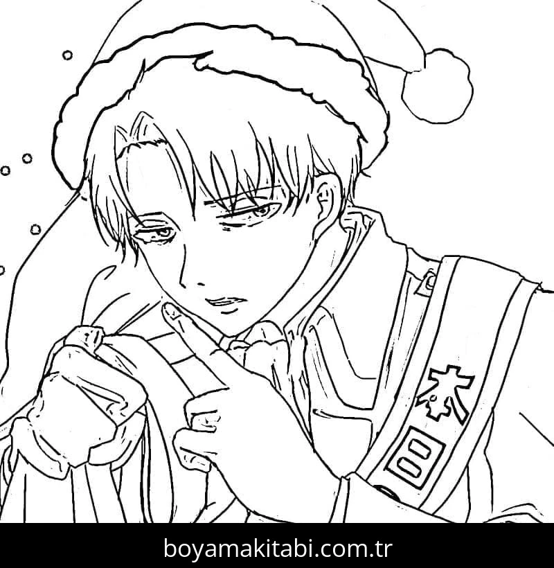 Attack on Titan boyama sayfası #44 – kolay boyama, eğitici aktivite