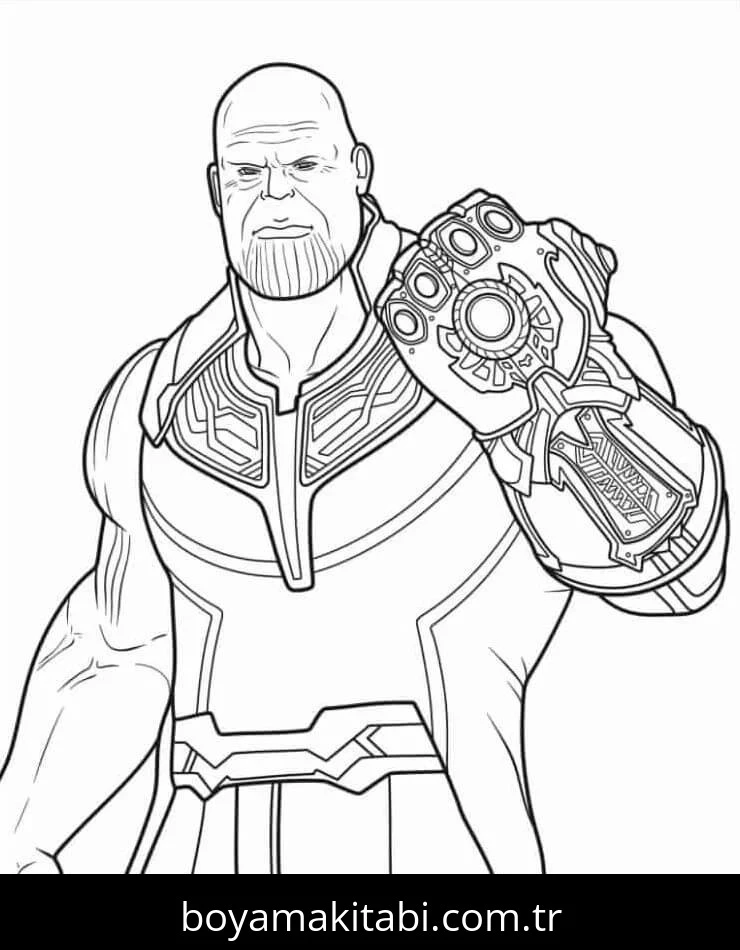 Avengers (Yenilmezler) boyama sayfası – evde etkinlik, ücretsiz yazdır