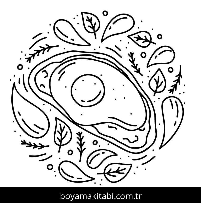 Avokado boyama sayfası – ücretsiz yazdır, boyama etkinliği