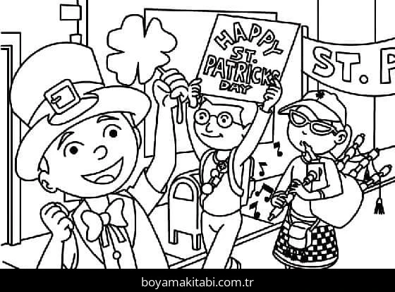 Aziz Patrick Günü boyama sayfası #21 – boyama çalışması, sınıf etkinliği