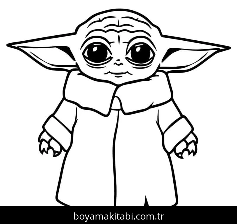 Baby Yoda Boyama