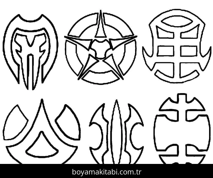 Bakugan boyama sayfası – sanatsal çalışma, çocuklar için