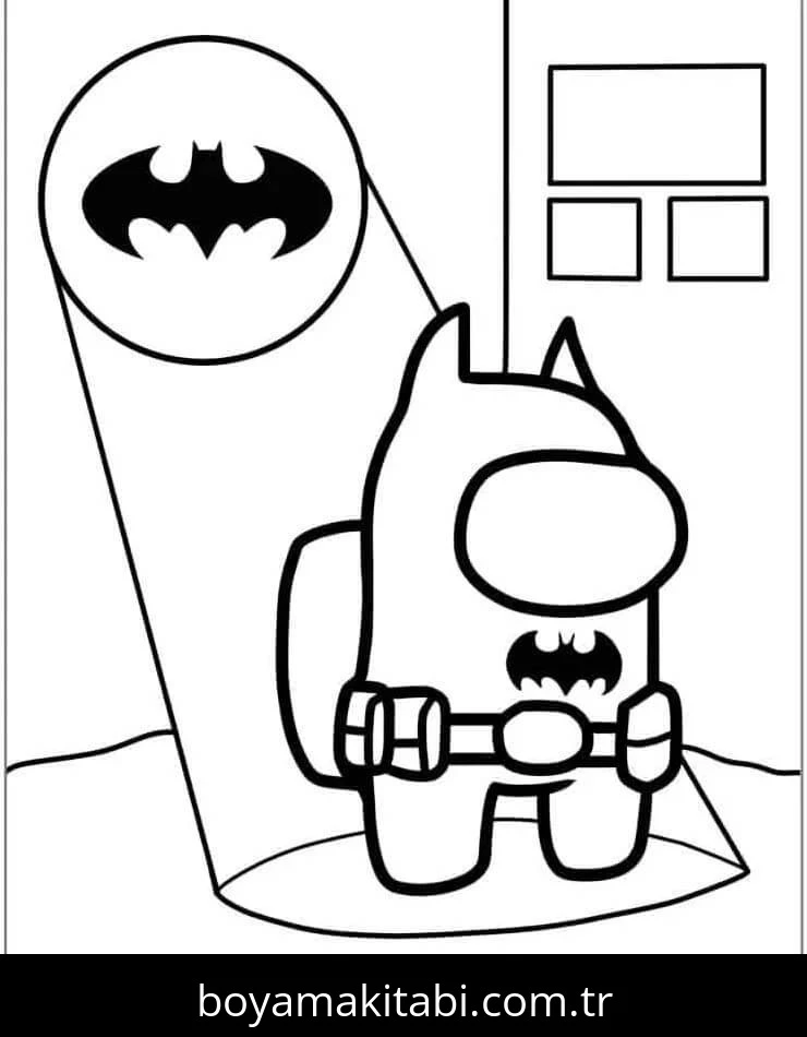 Batman boyama sayfası – evde etkinlik, ücretsiz yazdır