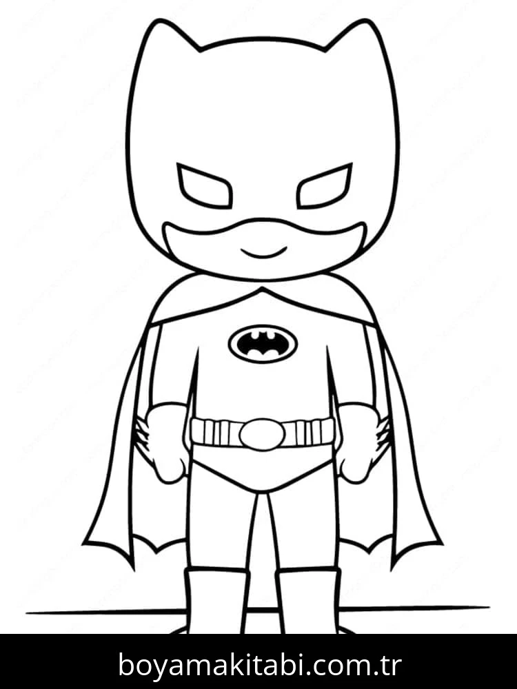 Batman boyama sayfası – boyama çalışması, yaratıcılığı geliştirir