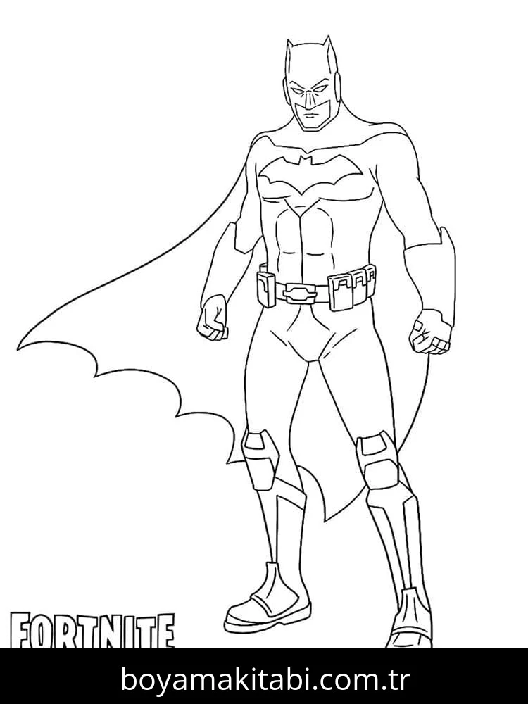 Batman boyama sayfası – kolay boyama, eğitici aktivite