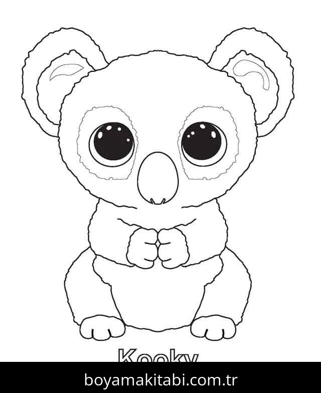 Beanie Boo boyama sayfası – yaratıcılık, eğlenceli etkinlik