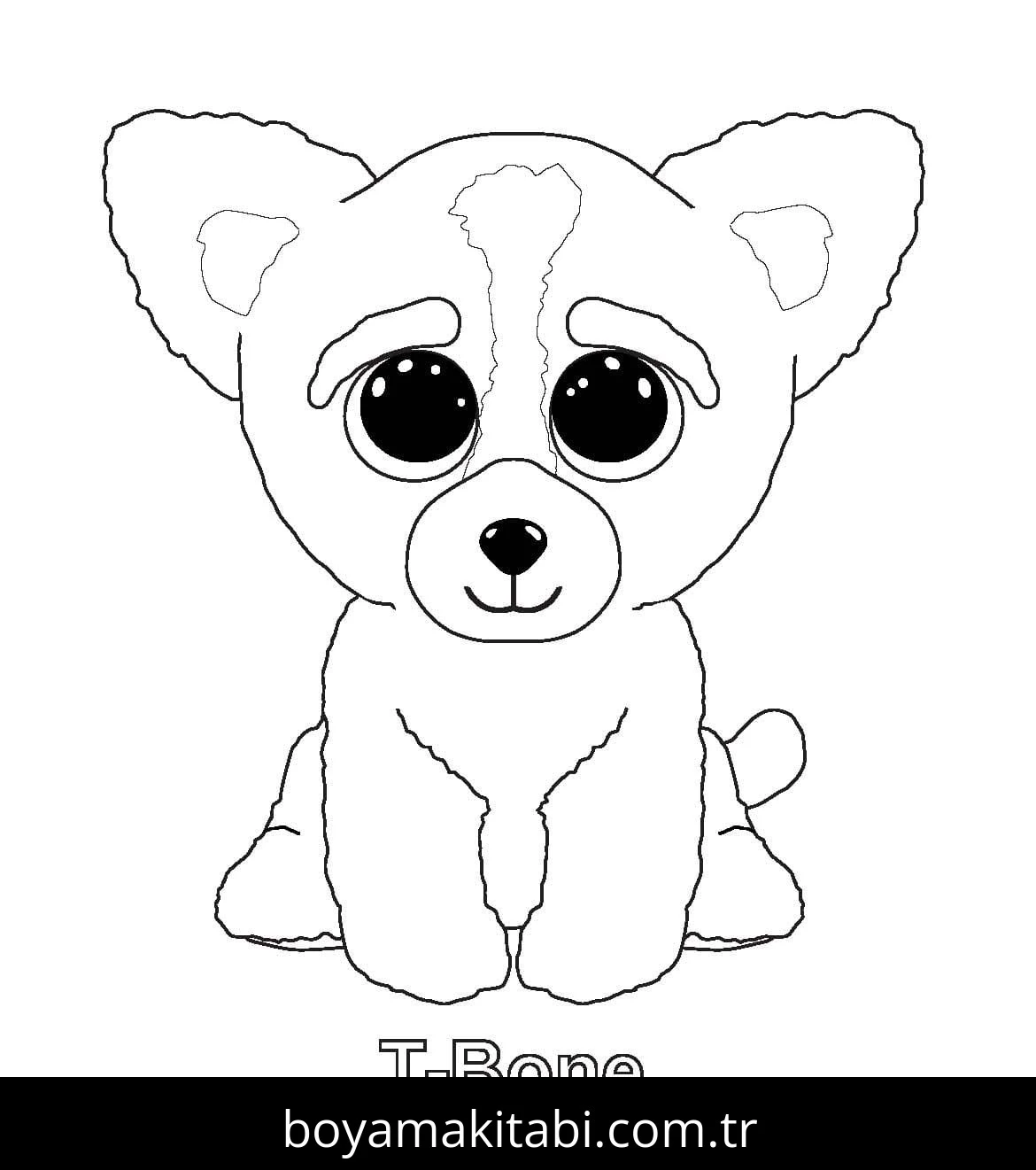 Beanie Boo boyama sayfası – boyama etkinliği, çocuk aktivitesi