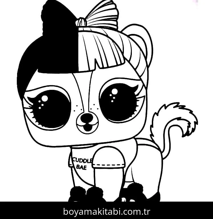 LOL Surprise boyama sayfası #319 – PDF indir, sevimli karakter