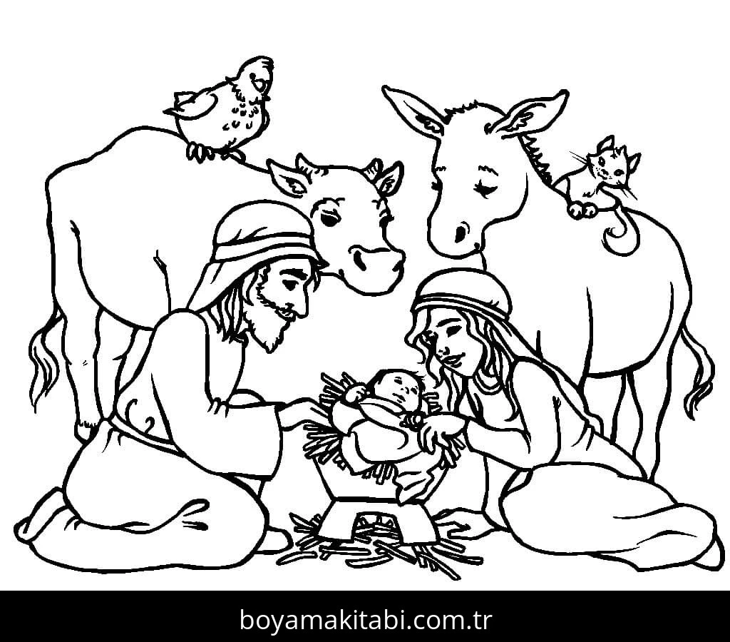 Noel boyama sayfası – ücretsiz yazdır, boyama etkinliği