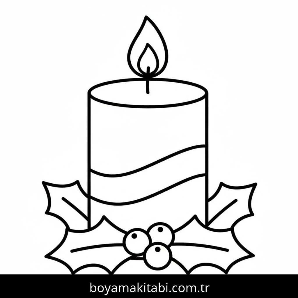Noel boyama sayfası – eğitici aktivite, yaratıcılık