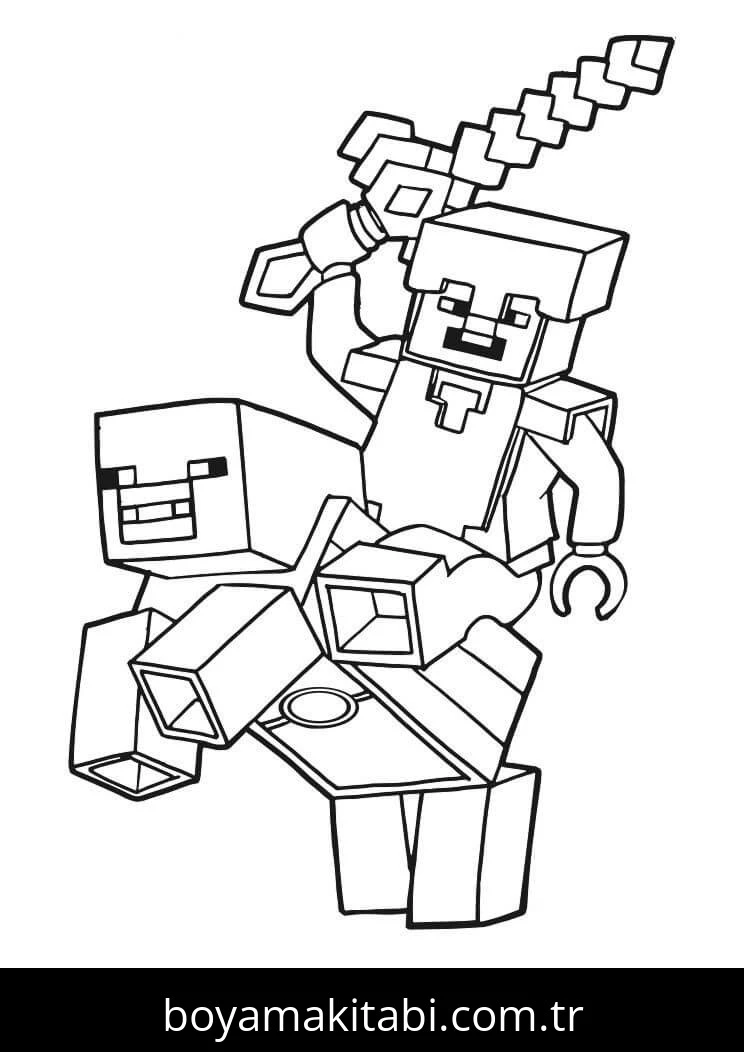 Minecraft boyama sayfası #215 – ekran süresine alternatif, çocuklarla kaliteli zaman