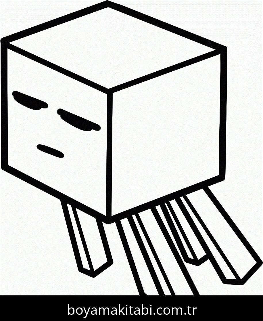 Minecraft boyama sayfası #225 – PDF indir, sevimli karakter