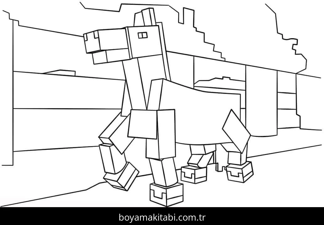 Minecraft boyama sayfası #236 – keyifli zaman, renkli çizimler