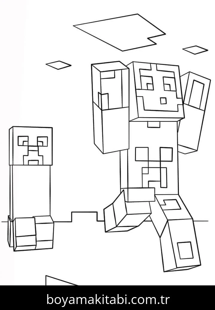 Minecraft boyama sayfası #257 – A4 baskıya uygun, ücretsiz yazdır
