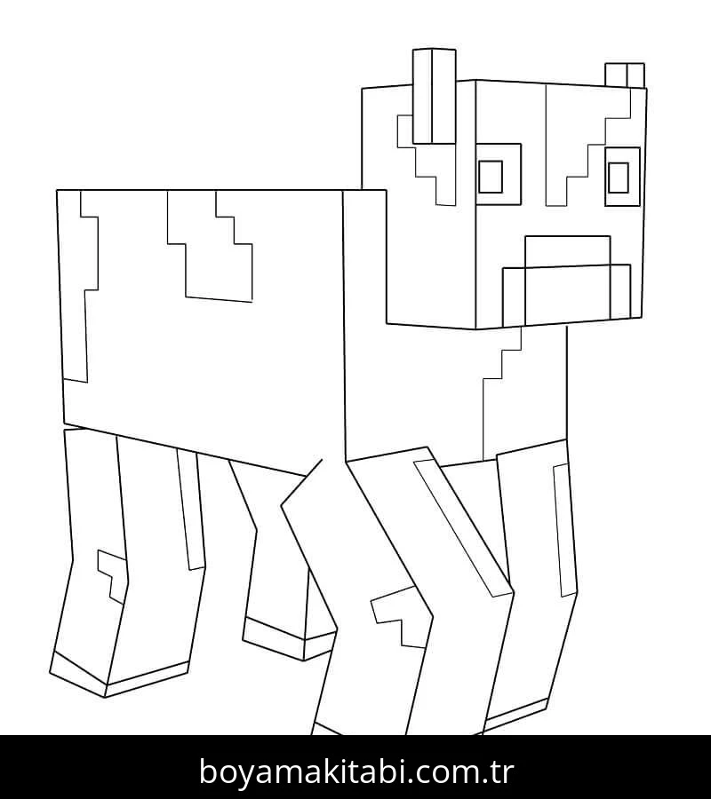 Minecraft boyama sayfası #261 – yaratıcı sanat çalışması, eğlenceli etkinlik