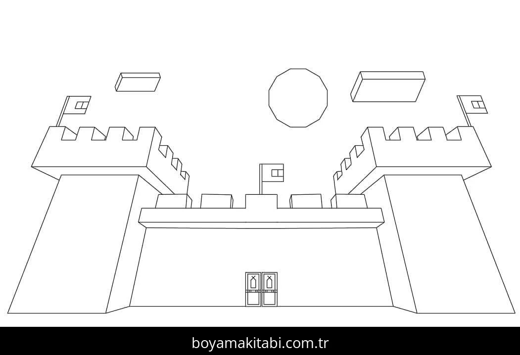 Minecraft boyama sayfası #262 – çocuklarla kaliteli zaman, yaratıcılığı geliştirir